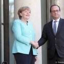 Merkel e Hollande se reúnem para discutir crise migratória