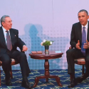 Obama tem segundo encontro com Raúl Castro