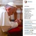 Papa Francisco estreia no Instagram com pedido: “rezem por mim”