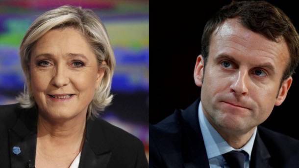Marine Le Pen e Emmanuel Macron vão ao segundo turno na França
